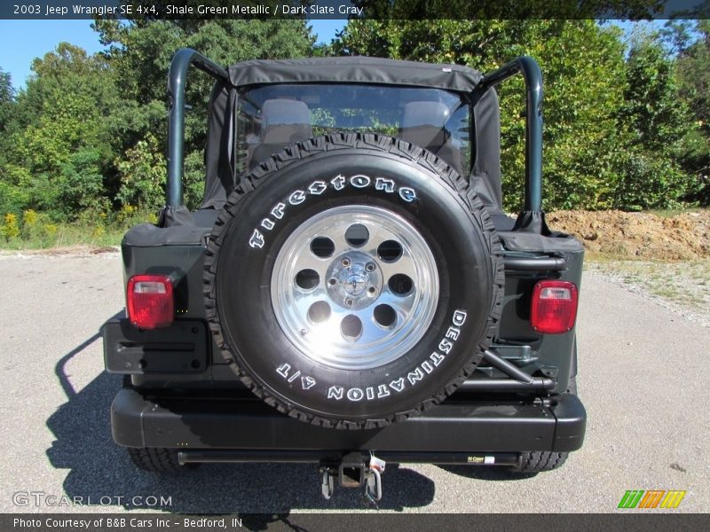 Shale Green Metallic / Dark Slate Gray 2003 Jeep Wrangler SE 4x4