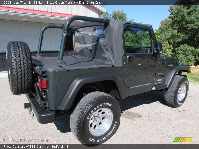 Shale Green Metallic / Dark Slate Gray 2003 Jeep Wrangler SE 4x4