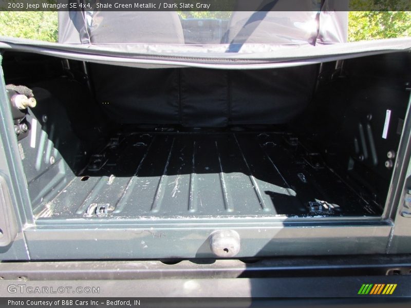 Shale Green Metallic / Dark Slate Gray 2003 Jeep Wrangler SE 4x4