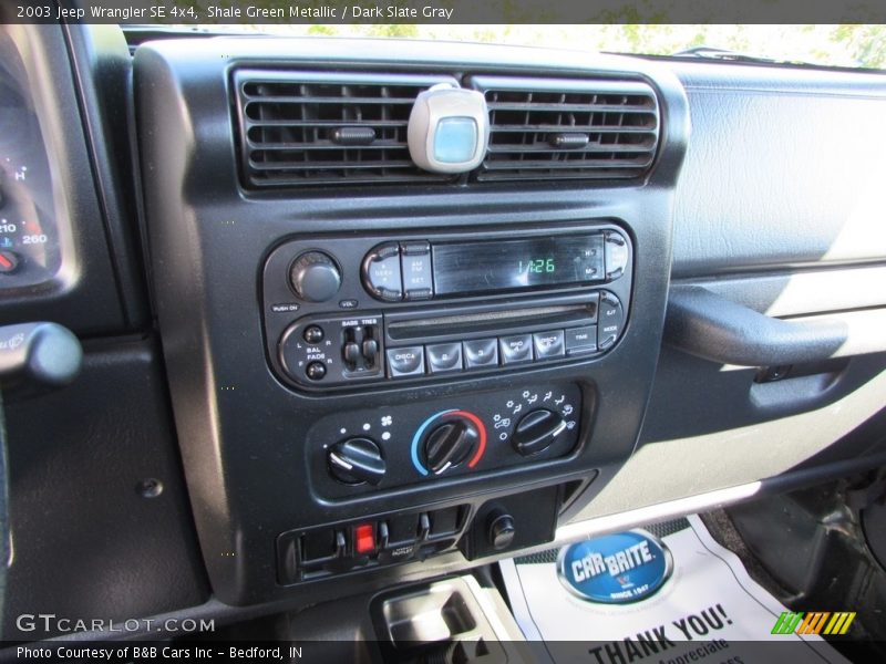 Shale Green Metallic / Dark Slate Gray 2003 Jeep Wrangler SE 4x4