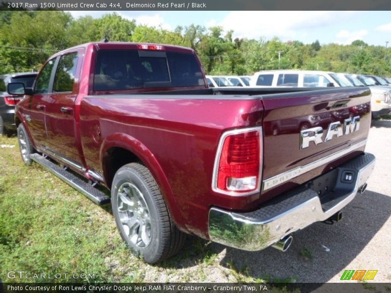 Delmonico Red Pearl / Black 2017 Ram 1500 Limited Crew Cab 4x4