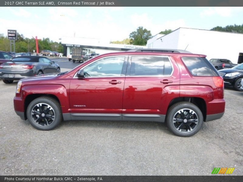Crimson Red Tintcoat / Jet Black 2017 GMC Terrain SLE AWD