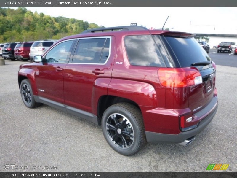Crimson Red Tintcoat / Jet Black 2017 GMC Terrain SLE AWD