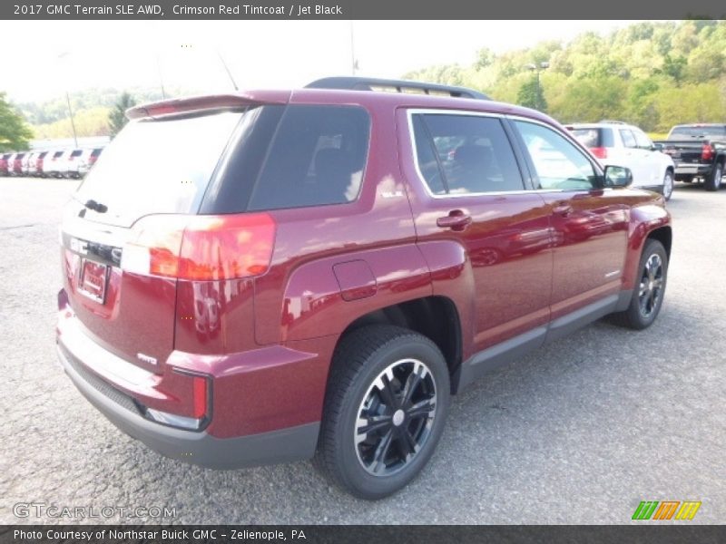 Crimson Red Tintcoat / Jet Black 2017 GMC Terrain SLE AWD
