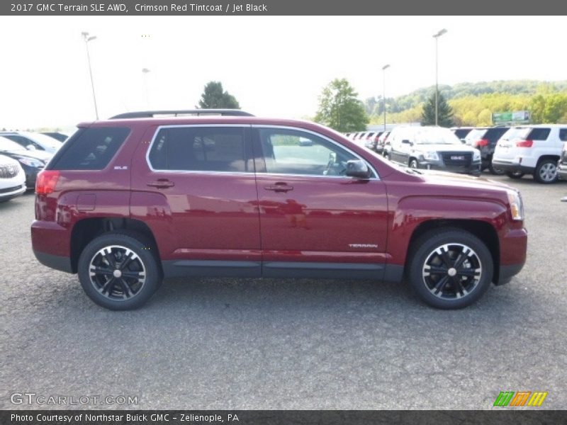 Crimson Red Tintcoat / Jet Black 2017 GMC Terrain SLE AWD