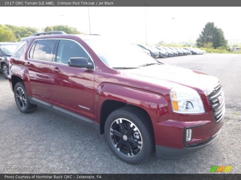 Crimson Red Tintcoat / Jet Black 2017 GMC Terrain SLE AWD