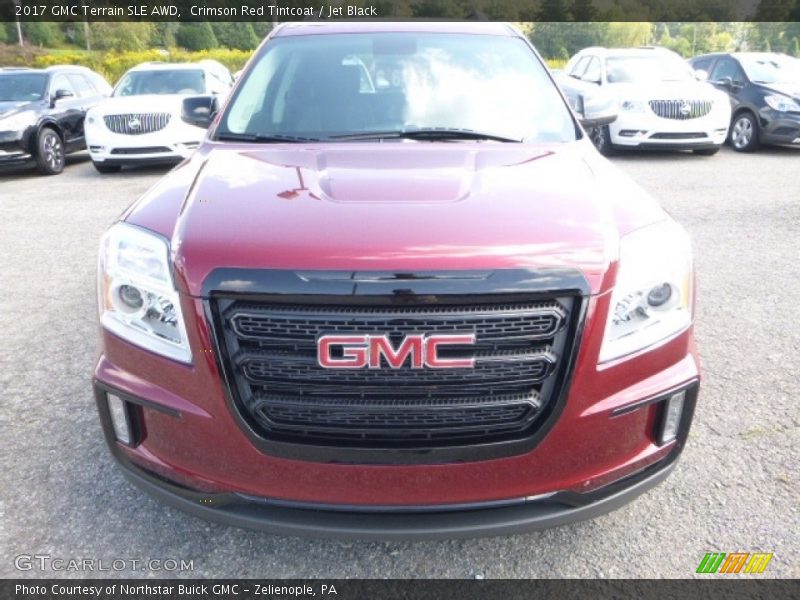 Crimson Red Tintcoat / Jet Black 2017 GMC Terrain SLE AWD
