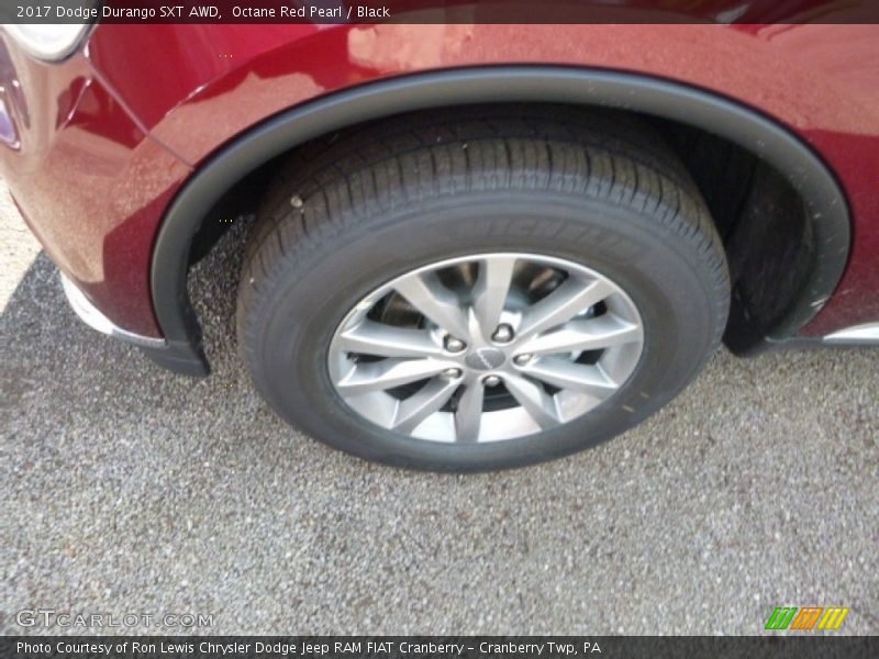 Octane Red Pearl / Black 2017 Dodge Durango SXT AWD