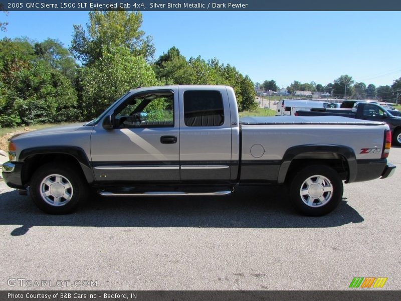 Silver Birch Metallic / Dark Pewter 2005 GMC Sierra 1500 SLT Extended Cab 4x4