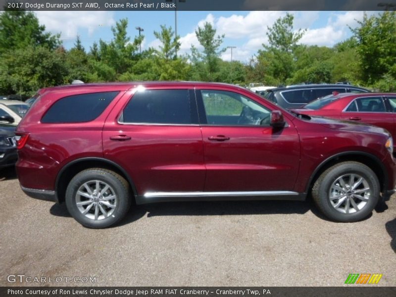 Octane Red Pearl / Black 2017 Dodge Durango SXT AWD