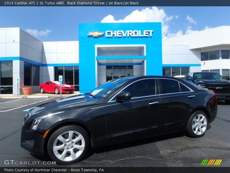 Black Diamond Tricoat / Jet Black/Jet Black 2014 Cadillac ATS 2.0L Turbo AWD