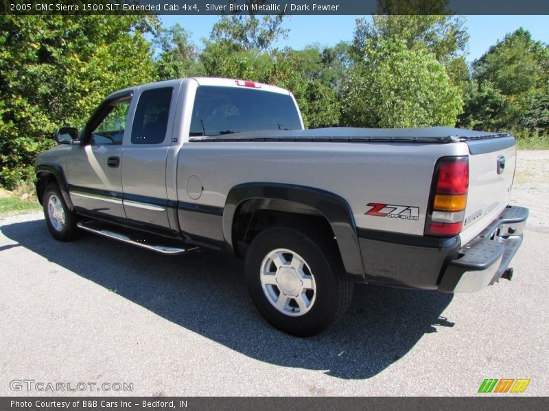 Silver Birch Metallic / Dark Pewter 2005 GMC Sierra 1500 SLT Extended Cab 4x4