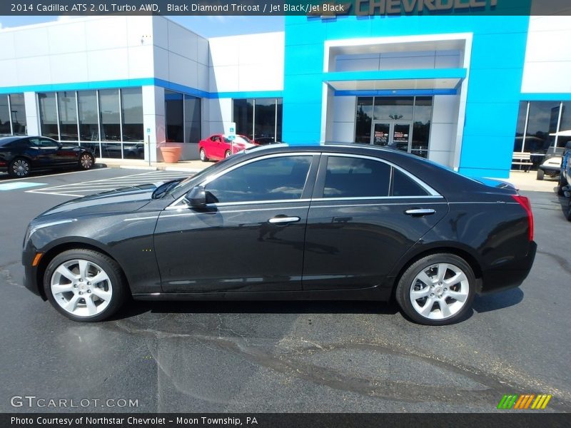 Black Diamond Tricoat / Jet Black/Jet Black 2014 Cadillac ATS 2.0L Turbo AWD