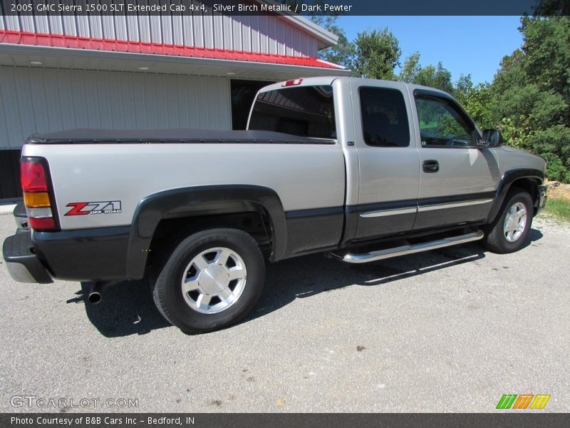 Silver Birch Metallic / Dark Pewter 2005 GMC Sierra 1500 SLT Extended Cab 4x4