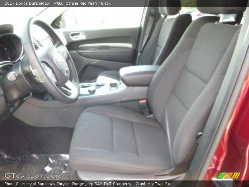 Octane Red Pearl / Black 2017 Dodge Durango SXT AWD