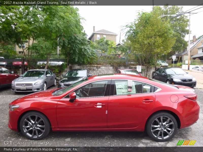 Soul Red Metallic / Black 2017 Mazda Mazda6 Grand Touring