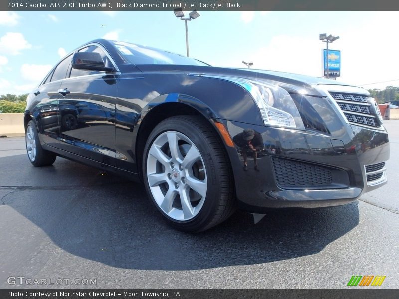 Black Diamond Tricoat / Jet Black/Jet Black 2014 Cadillac ATS 2.0L Turbo AWD