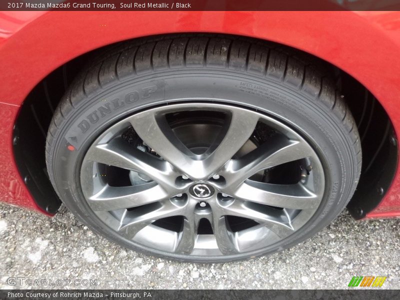 Soul Red Metallic / Black 2017 Mazda Mazda6 Grand Touring