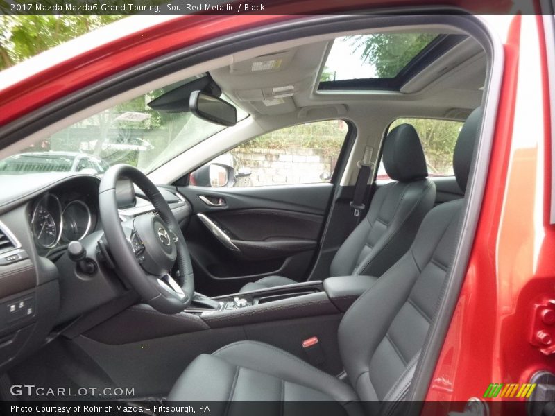 Soul Red Metallic / Black 2017 Mazda Mazda6 Grand Touring