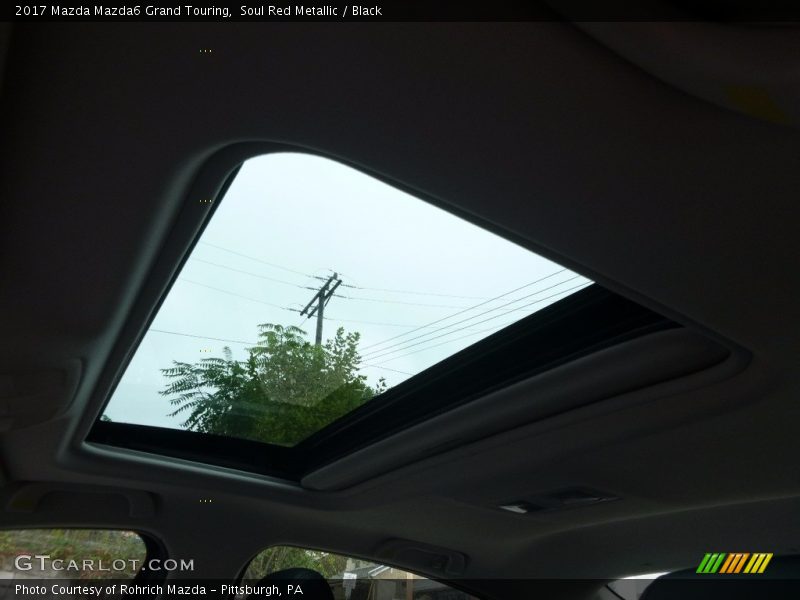 Soul Red Metallic / Black 2017 Mazda Mazda6 Grand Touring