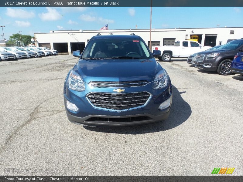 Patriot Blue Metallic / Jet Black 2017 Chevrolet Equinox LT AWD