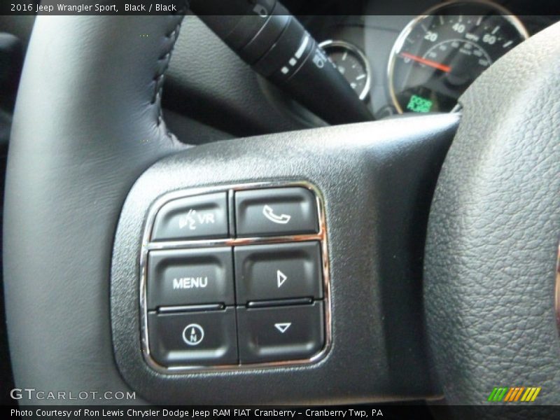 Black / Black 2016 Jeep Wrangler Sport