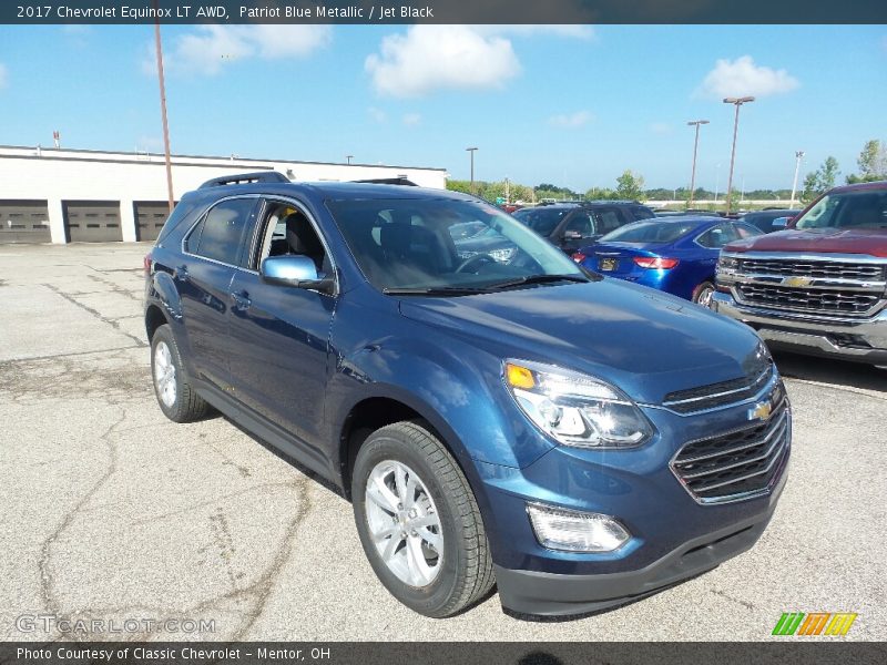 Patriot Blue Metallic / Jet Black 2017 Chevrolet Equinox LT AWD