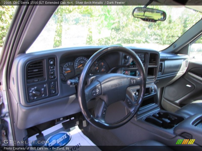 Silver Birch Metallic / Dark Pewter 2005 GMC Sierra 1500 SLT Extended Cab 4x4