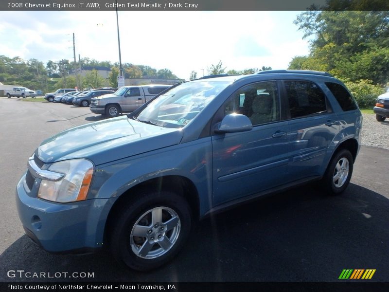 Golden Teal Metallic / Dark Gray 2008 Chevrolet Equinox LT AWD