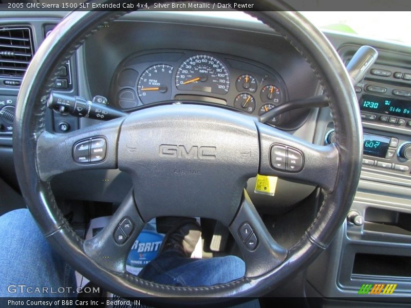 Silver Birch Metallic / Dark Pewter 2005 GMC Sierra 1500 SLT Extended Cab 4x4