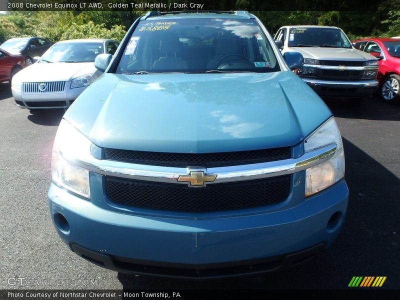 Golden Teal Metallic / Dark Gray 2008 Chevrolet Equinox LT AWD