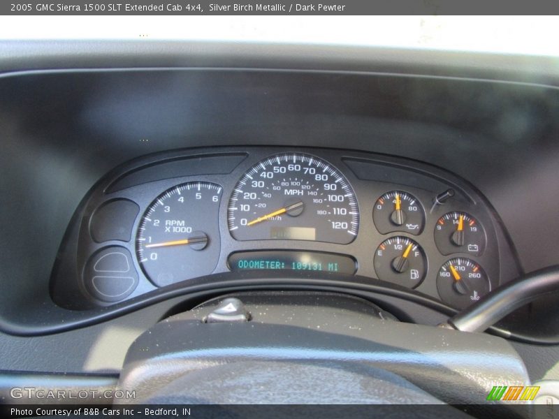 Silver Birch Metallic / Dark Pewter 2005 GMC Sierra 1500 SLT Extended Cab 4x4