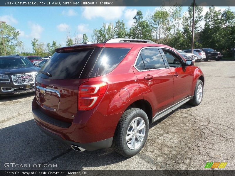 Siren Red Tintcoat / Jet Black 2017 Chevrolet Equinox LT AWD