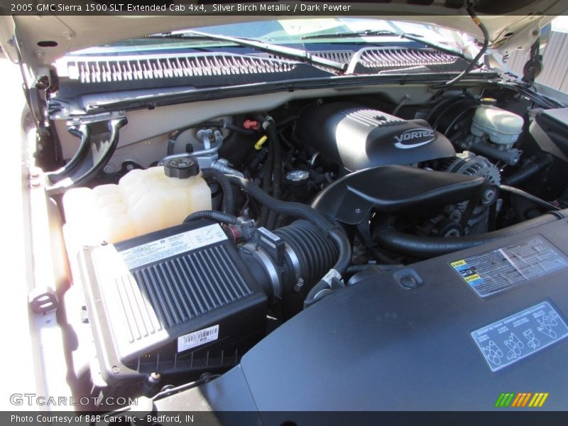 Silver Birch Metallic / Dark Pewter 2005 GMC Sierra 1500 SLT Extended Cab 4x4