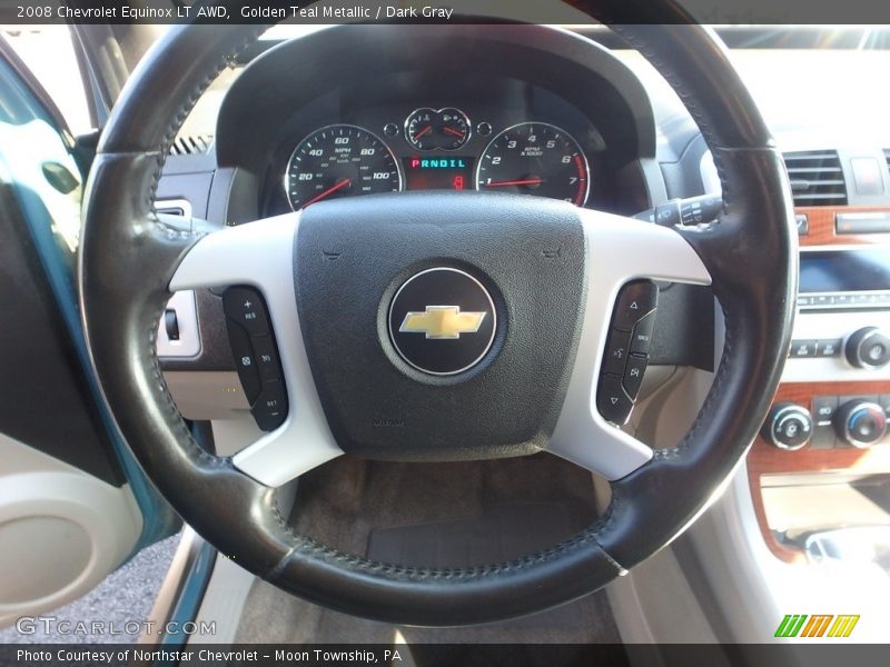 Golden Teal Metallic / Dark Gray 2008 Chevrolet Equinox LT AWD