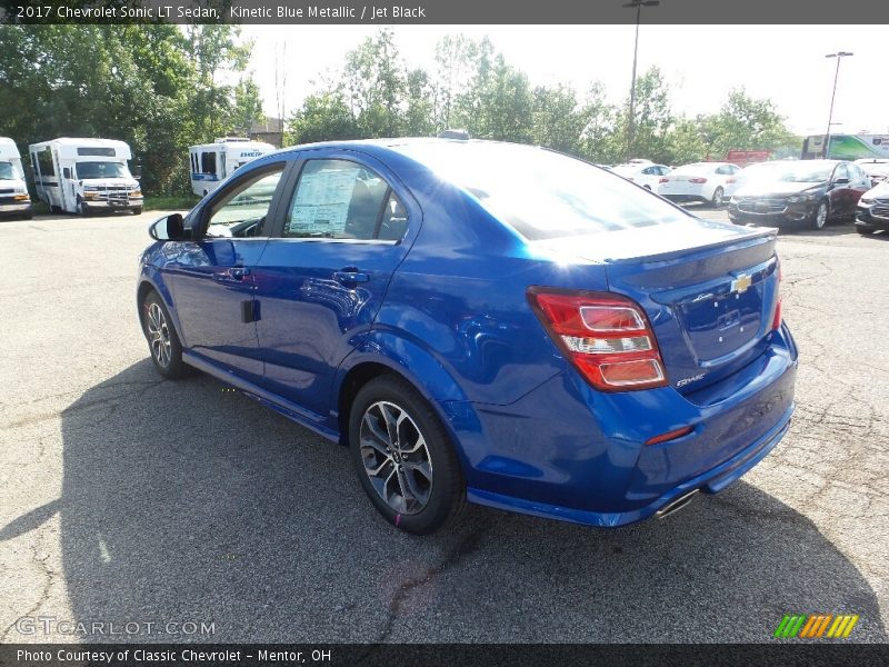 Kinetic Blue Metallic / Jet Black 2017 Chevrolet Sonic LT Sedan