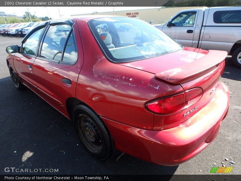 Cayenne Red Metallic / Graphite 2001 Chevrolet Cavalier LS Sedan