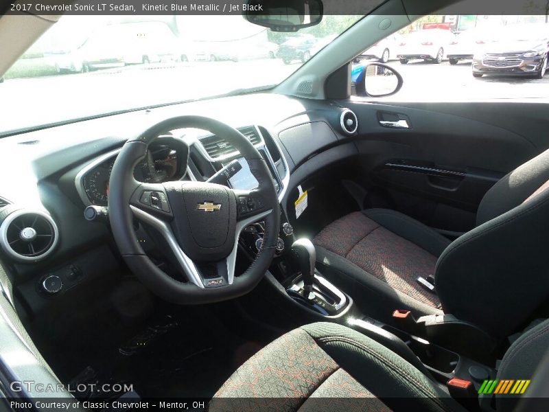 Kinetic Blue Metallic / Jet Black 2017 Chevrolet Sonic LT Sedan