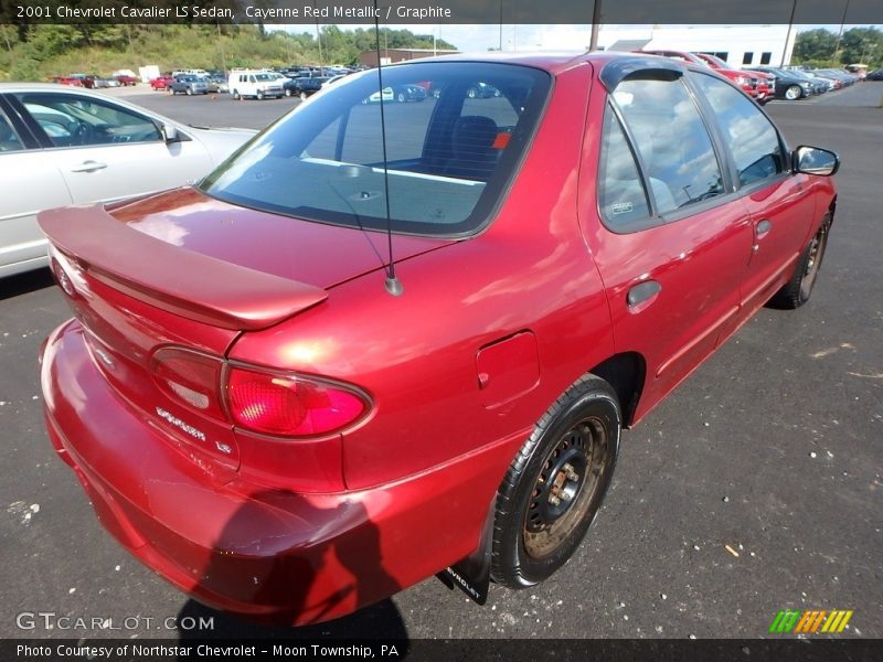 Cayenne Red Metallic / Graphite 2001 Chevrolet Cavalier LS Sedan