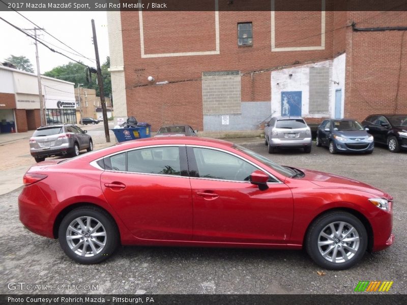 Soul Red Metallic / Black 2017 Mazda Mazda6 Sport