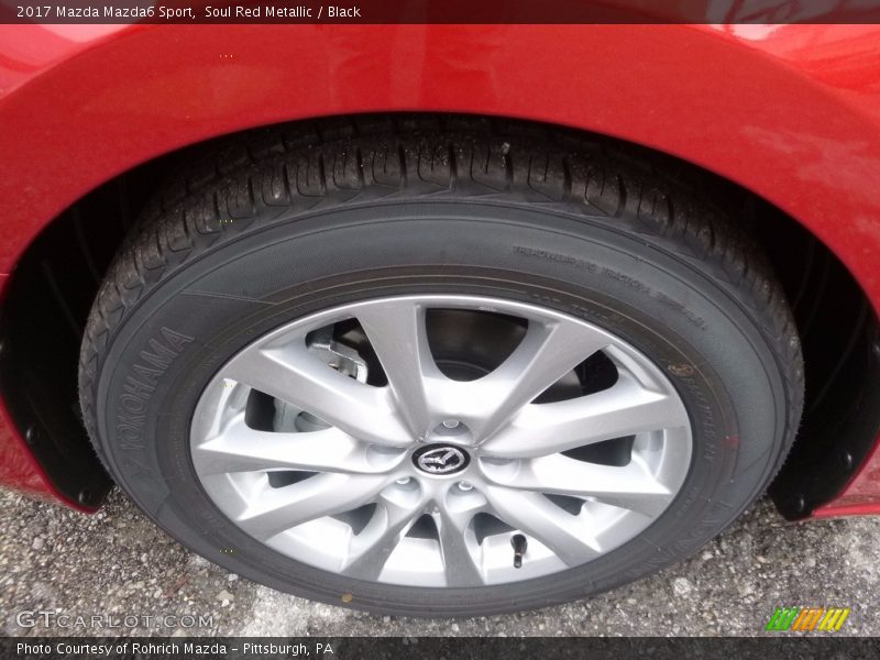 Soul Red Metallic / Black 2017 Mazda Mazda6 Sport