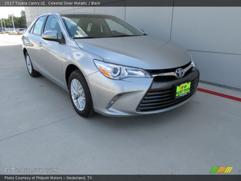Celestial Silver Metallic / Black 2017 Toyota Camry LE