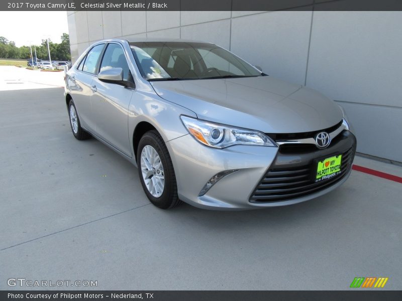 Celestial Silver Metallic / Black 2017 Toyota Camry LE