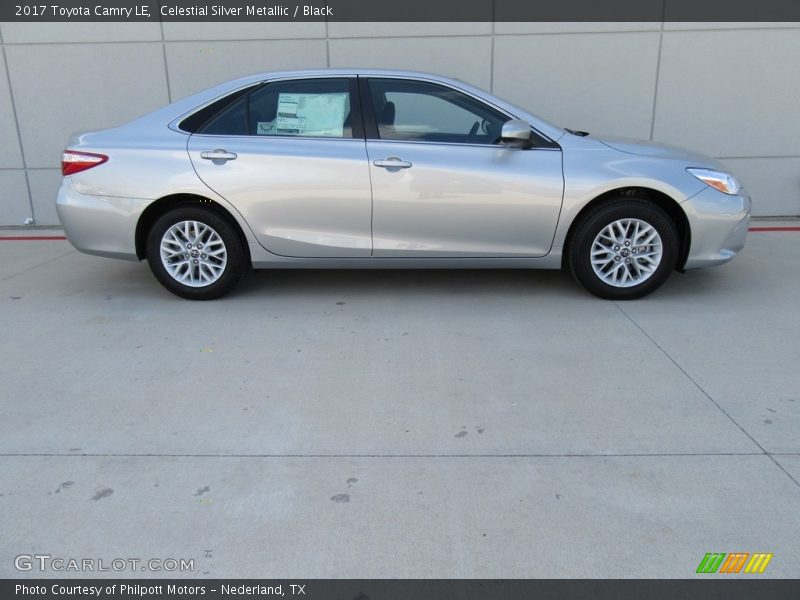 Celestial Silver Metallic / Black 2017 Toyota Camry LE