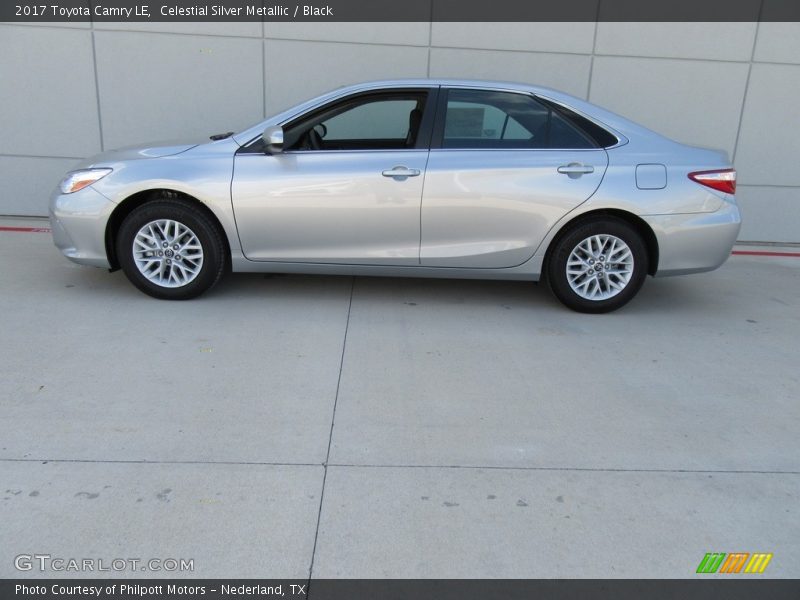 Celestial Silver Metallic / Black 2017 Toyota Camry LE