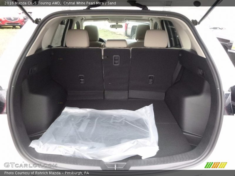 Crystal White Pearl Mica / Sand 2016 Mazda CX-5 Touring AWD