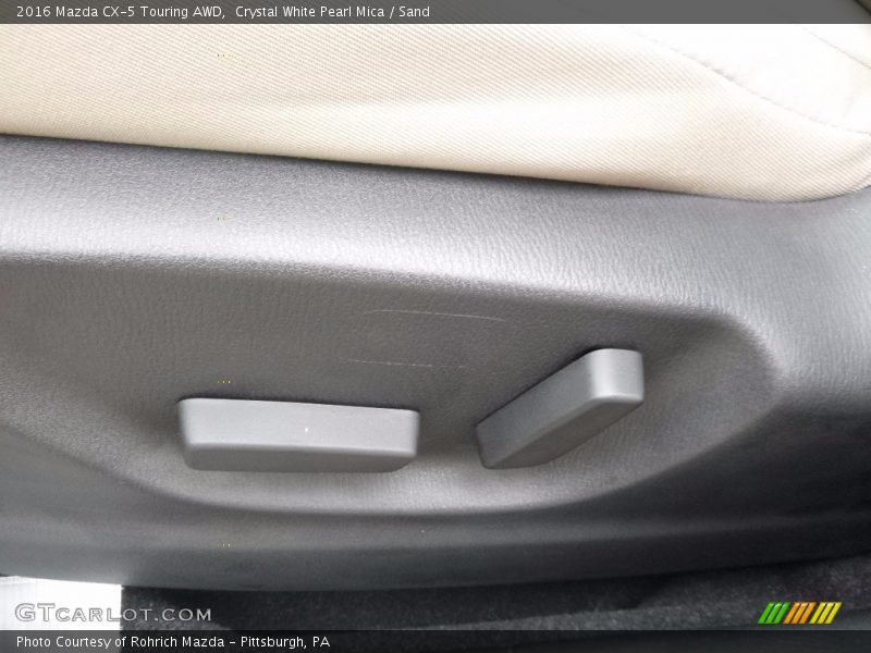 Crystal White Pearl Mica / Sand 2016 Mazda CX-5 Touring AWD