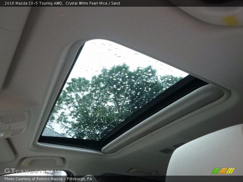 Crystal White Pearl Mica / Sand 2016 Mazda CX-5 Touring AWD