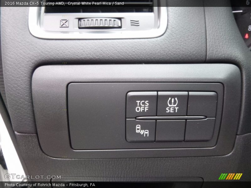 Crystal White Pearl Mica / Sand 2016 Mazda CX-5 Touring AWD