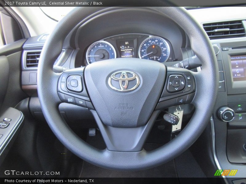 Celestial Silver Metallic / Black 2017 Toyota Camry LE